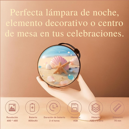 Esfera de video con recuerdos de bebé