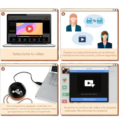 Esfera de video con recuerdos de bebé